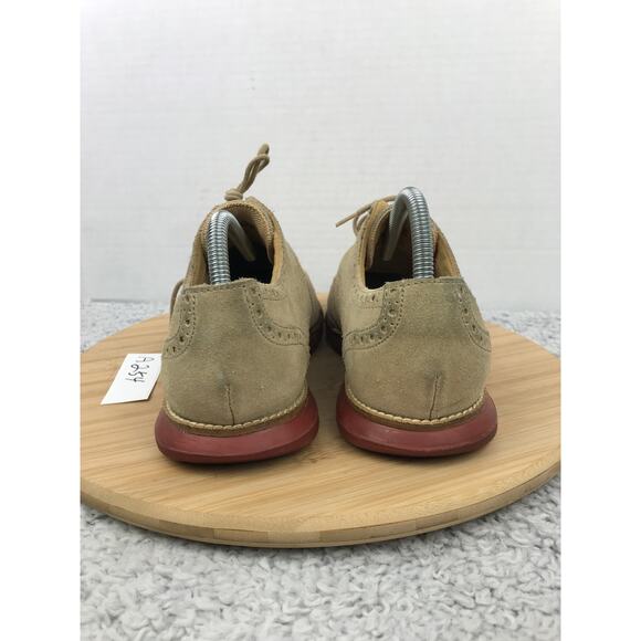 Cole Haan GrandSprint Wing II Tan Suede Wingtip Casual Oxford Shoe Mens 8 C12468 - Picture 2 of 10